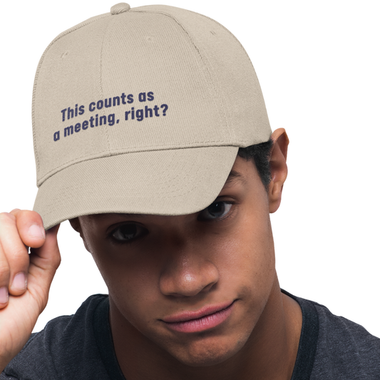 This Counts as a Meeting, Right? - Golf Cap by The Witty Golfer