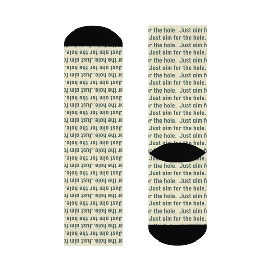 Just Aim For The Hole - Cushioned Socks By The Witty Golfer