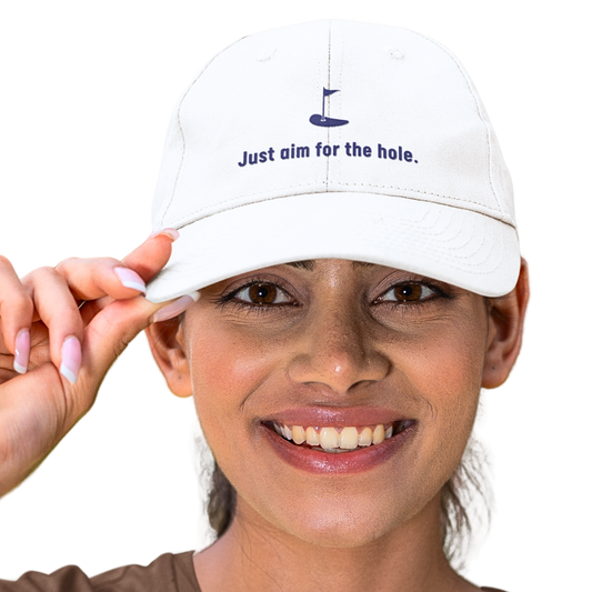 Just Aim For The Hole - Golf Cap by The Witty Golfer