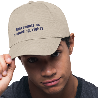 This Counts as a Meeting, Right? - Golf Cap by The Witty Golfer