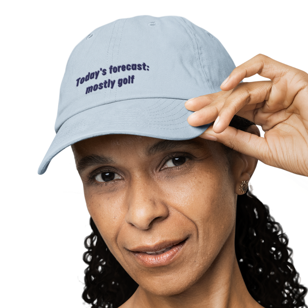 Today's Forecast: Mostly Golf - Golf Cap by The Witty Golfer