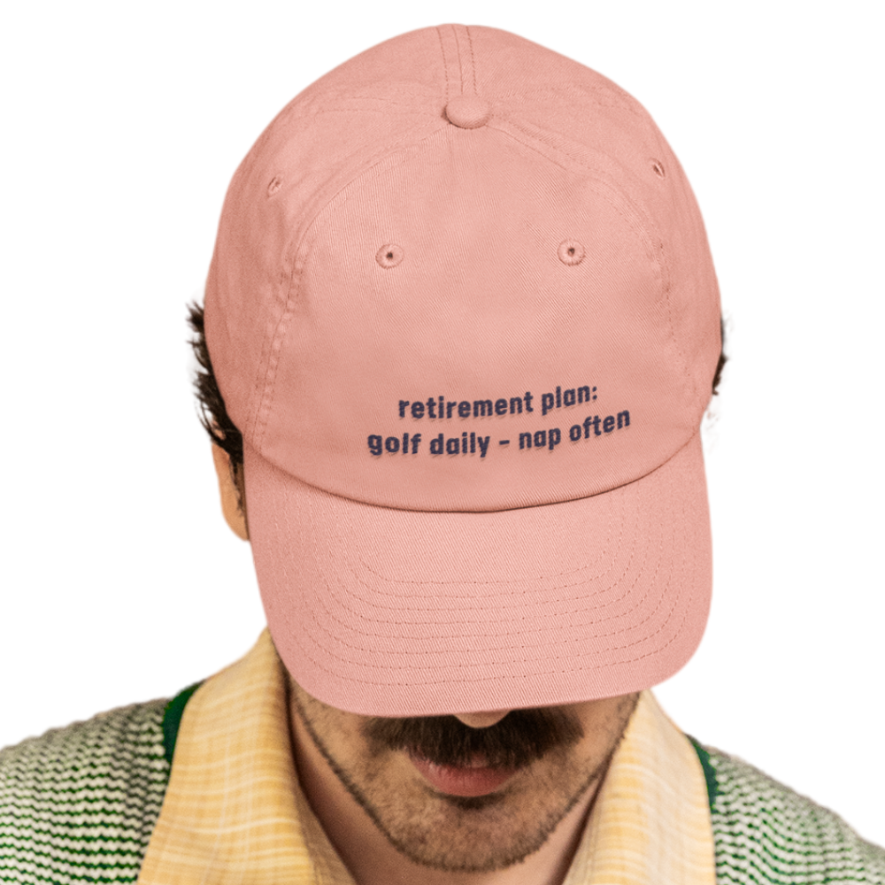 Retirement Plan: Golf Daily, Nap Often - Golf Cap by The Witty Golfer