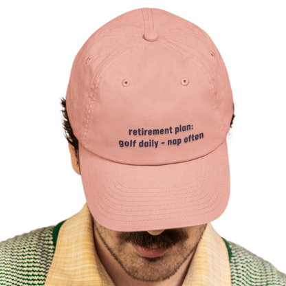 Retirement Plan: Golf Daily, Nap Often - Golf Cap by The Witty Golfer