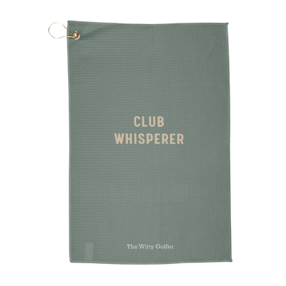 Club Whisperer - Golf Towel by The Witty Golfer