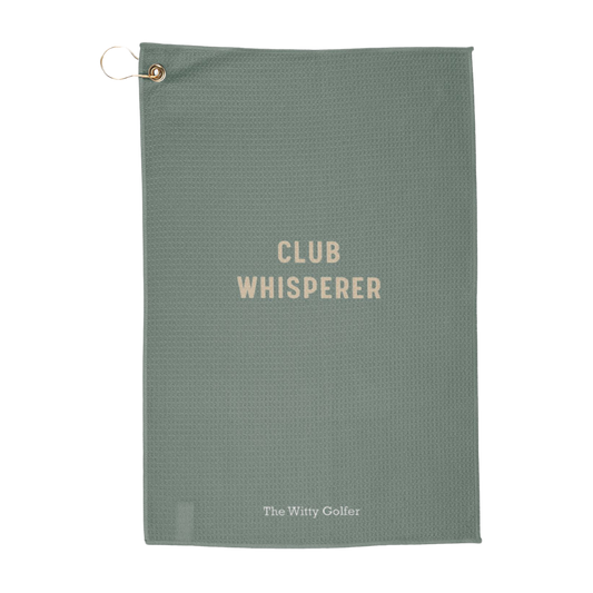 Club Whisperer - Golf Towel by The Witty Golfer