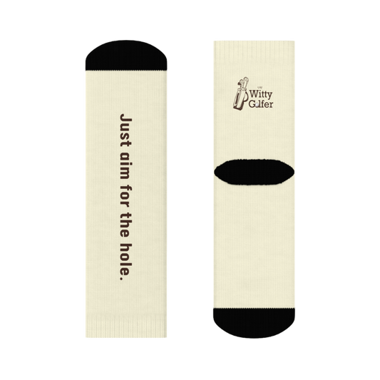 Just Aim For The Hole - Ankle Socks by The Witty Golfer