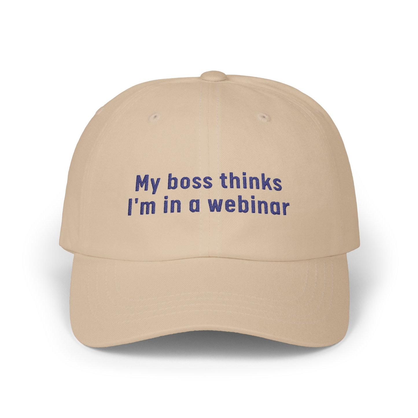 My Boss Thinks I'm in a Webinar - Golf Cap by The Witty Golfer