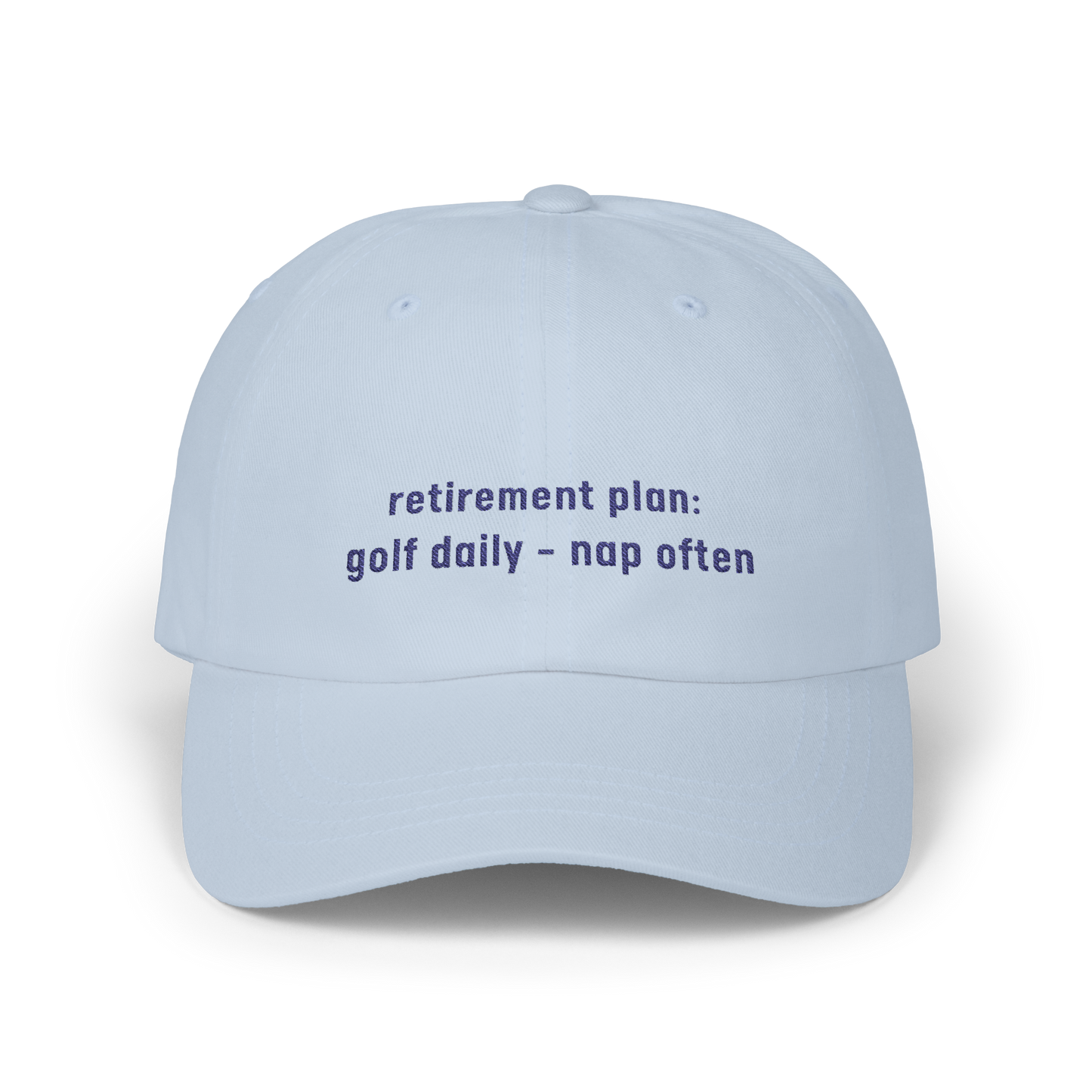 Retirement Plan: Golf Daily, Nap Often - Golf Cap by The Witty Golfer