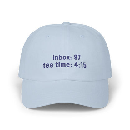 Inbox: 87, Tee Time 4:15 - Golf Cap by The Witty Golfer