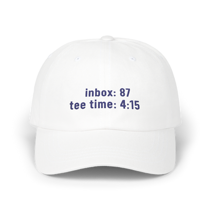 Inbox: 87, Tee Time 4:15 - Golf Cap by The Witty Golfer