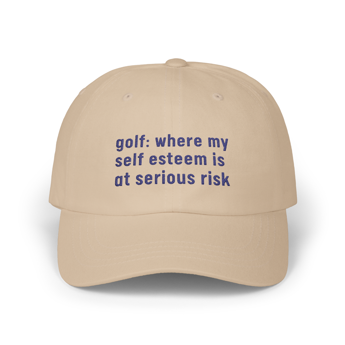 Golf: Where My Self Esteem Is At Serious Risk - Golf Cap by The Witty Golfer