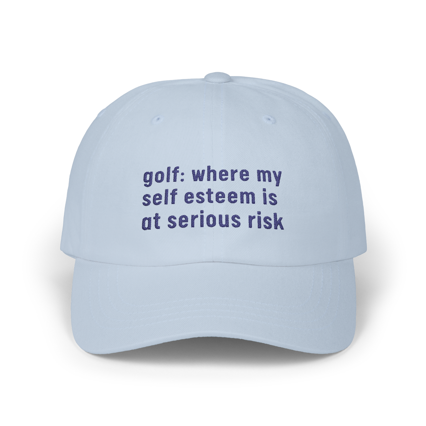 Golf: Where My Self Esteem Is At Serious Risk - Golf Cap by The Witty Golfer