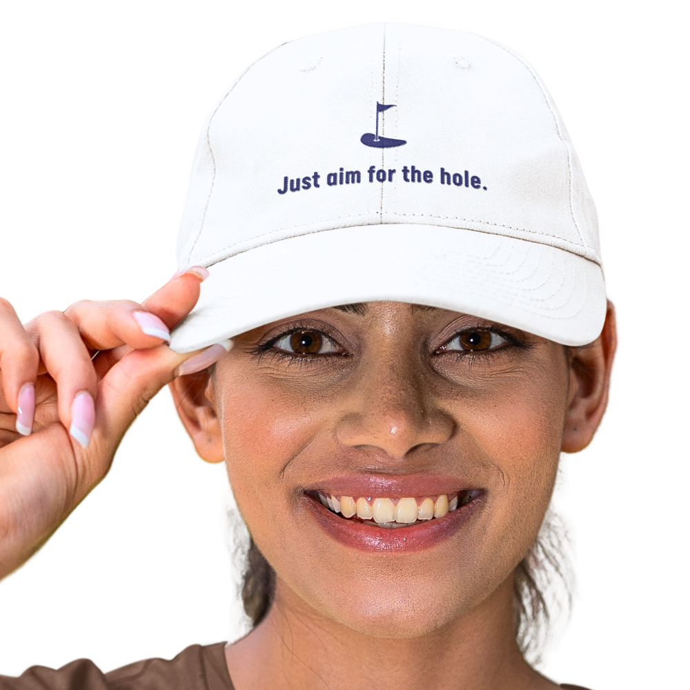 Just Aim For The Hole - Golf Cap by The Witty Golfer